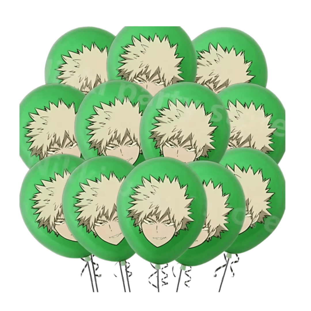 Anime My Hero Academia Katsuki Bakugo Birthday Decoration Round Balloon