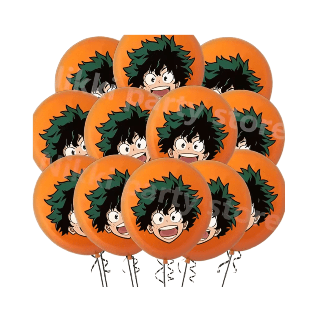 Anime My Hero Academia Izuku Midoriya Birthday Decoration Round Balloon