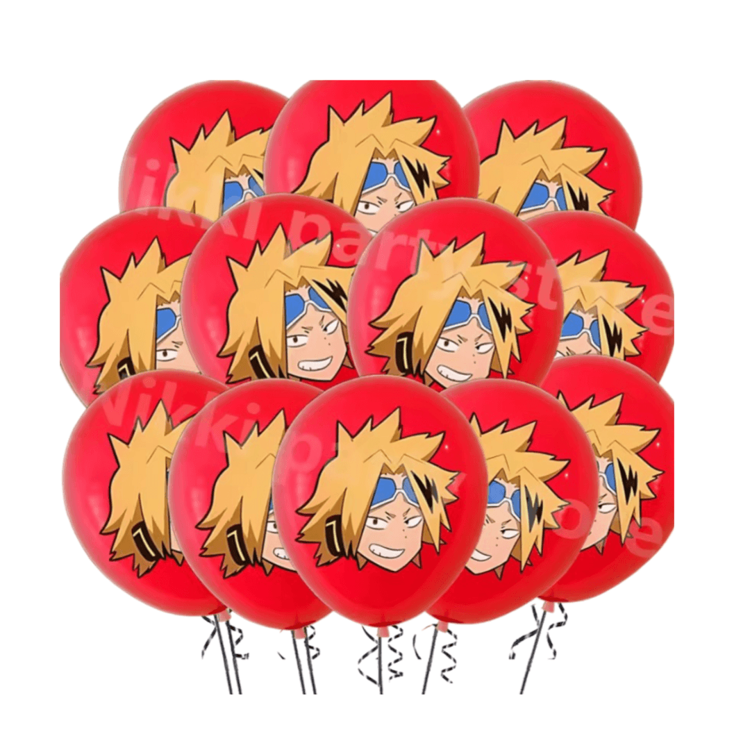 Anime My Hero Academia Denki Kaminari Birthday Decoration Round Balloon