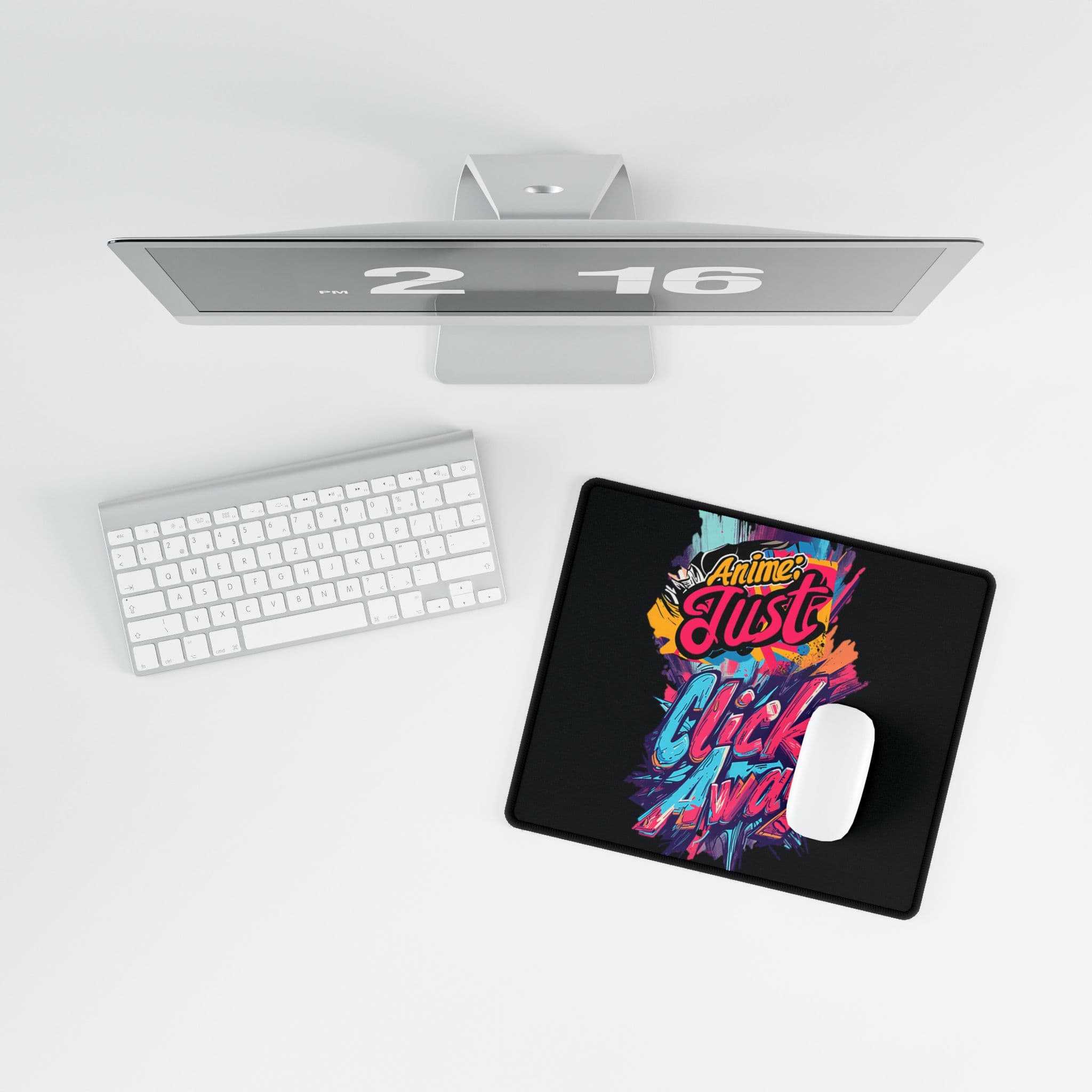 Anime Desk Mat Mouse Pad - Anime Just One Click Away — detail 1