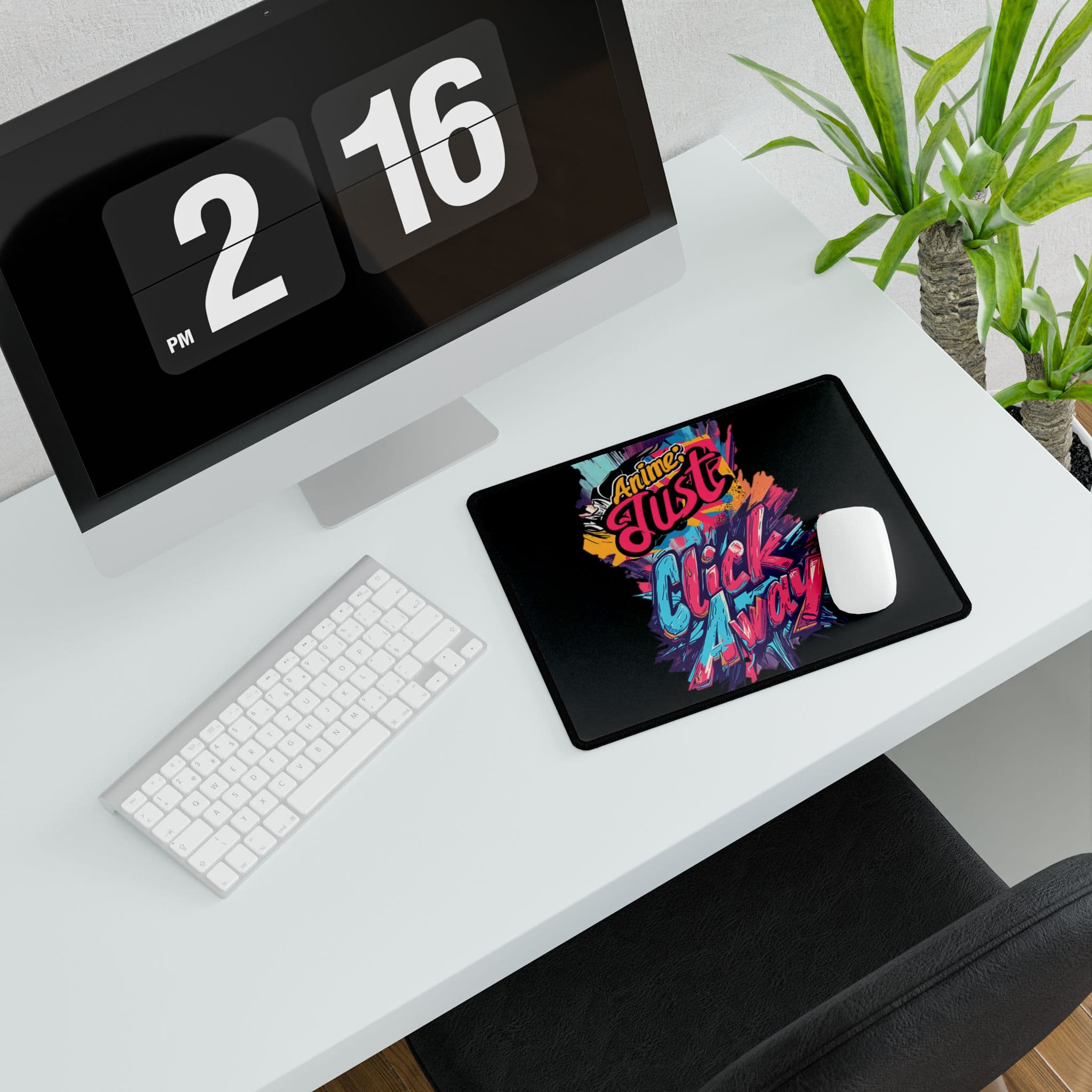 Anime Desk Mat Mouse Pad - Anime Just One Click Away — detail 2