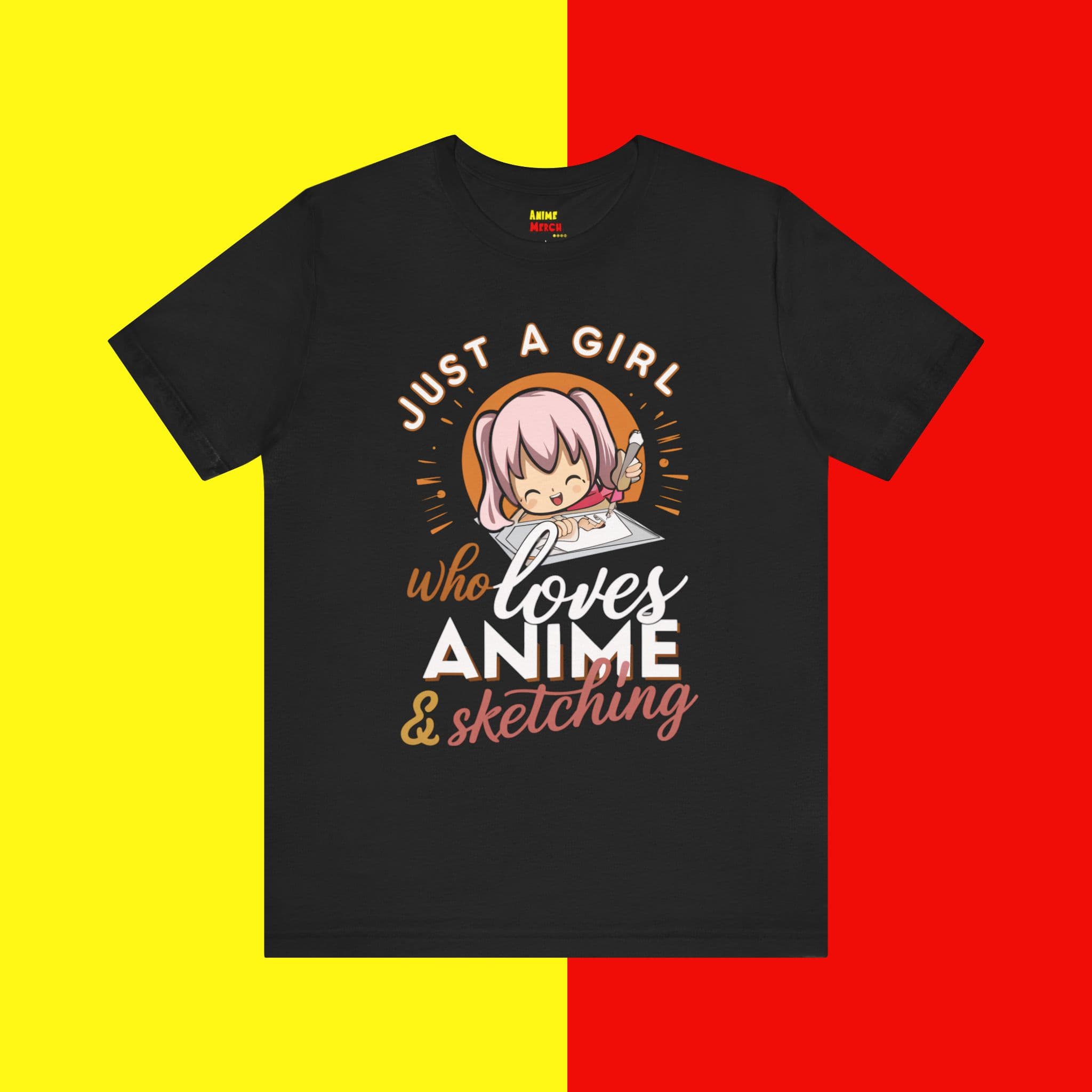 Just A Girl Who Loves Anime & Sketching T-Shirt: The Ultimate Anime Merch