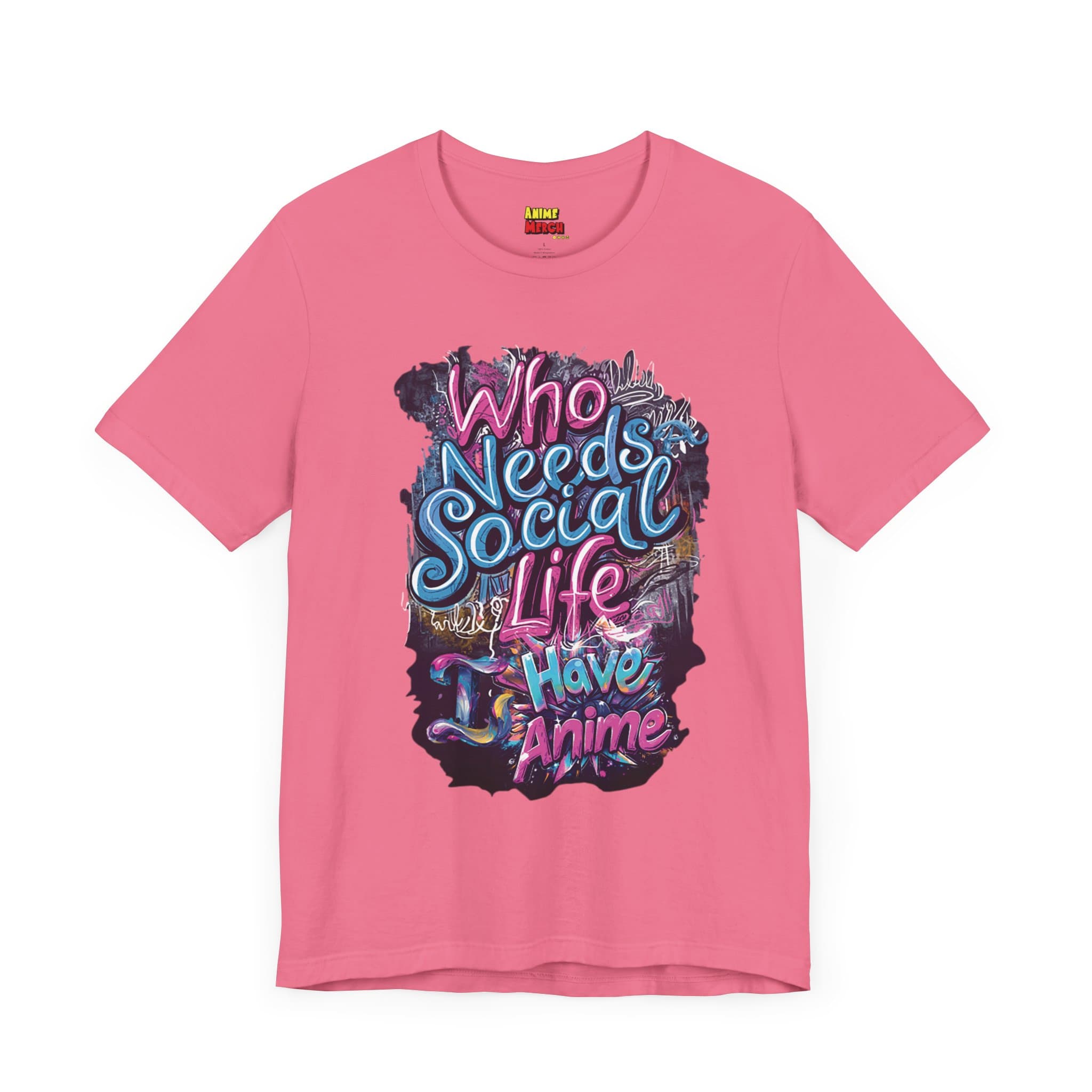 Who Needs Social Life, I Have Anime -  Premium Anime Merch Unisex Fan T-Shirt — detail 2