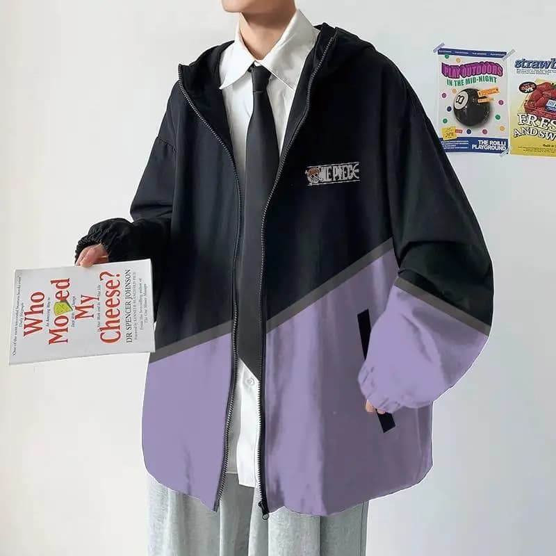 Anime One Piece Dead Or Alive Monkey D. Luffy Casual Sports Jacket — detail 2