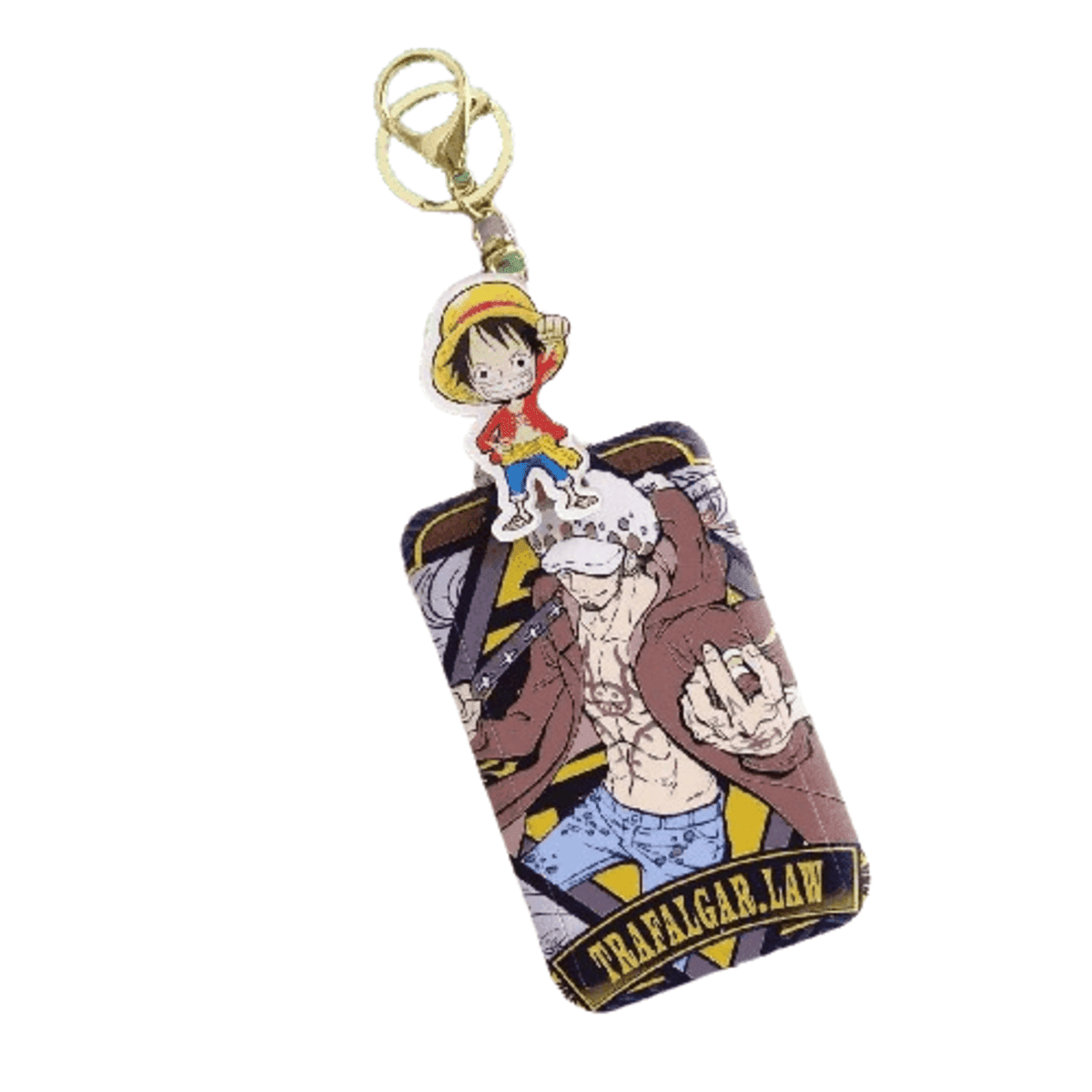 Anime One Piece Luffy And Trafalgar D. Water Law Pendant Keychain