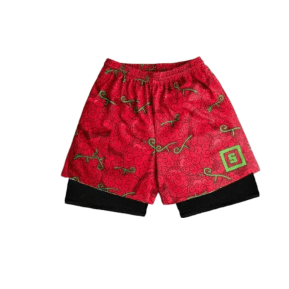 One Piece Anime Ope Ope No Mi Double Layer Sports Shorts