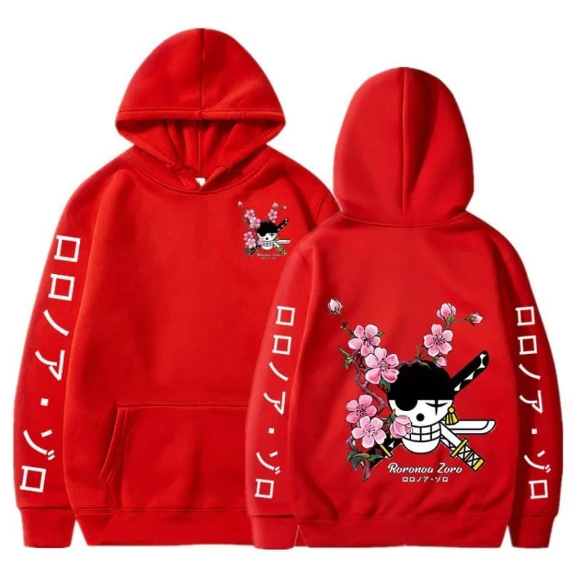 Anime One Piece Roronoa Zoro Printing Casual Sweatshirts — detail 1