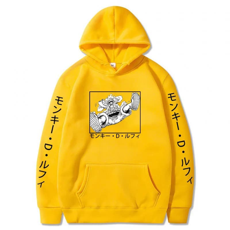 Anime One Piece Luffy Gear 5 Hoodie — detail 1
