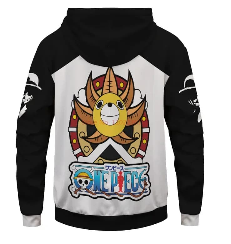 Anime One Piece Straw Hat Pirates Hoodie For Men — detail 1