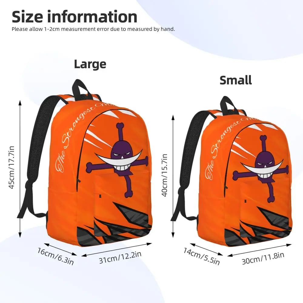 Anime One Piece Whitebeard Pirates Backpack — detail 1