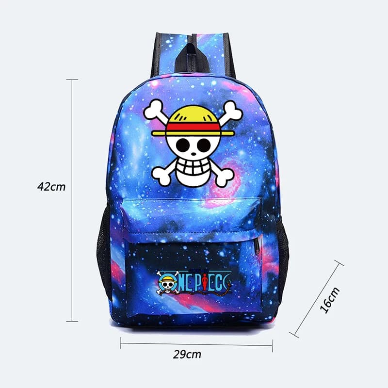 3 Pcs/Set Anime One Piece Monkey D. Luffy School Bag