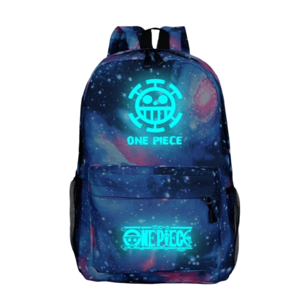 Anime One Piece Trafalgar D. Law Symbol Luminous Backpack For Students