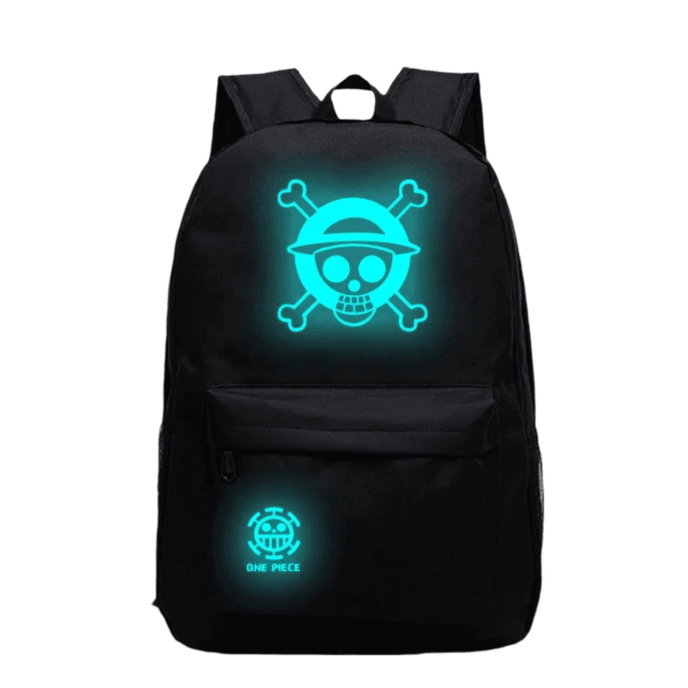 Anime One Piece Straw Hat Skull Luminous Backpack