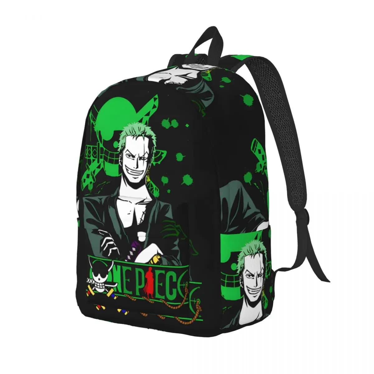 One Piece Roronoa Zoro Anime Student Backpack — detail 1
