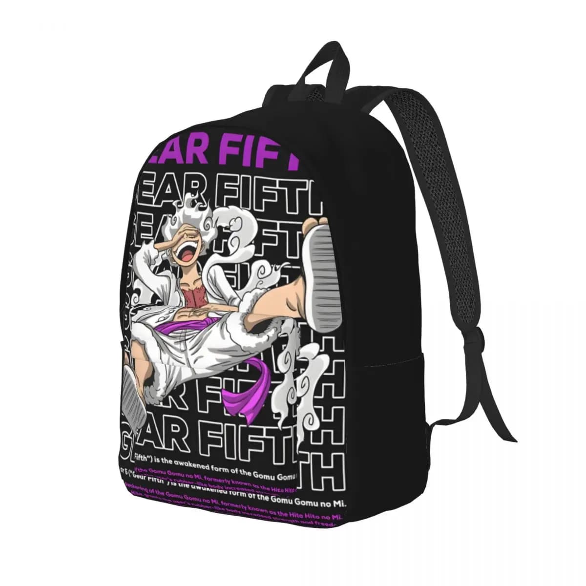 Anime One Piece Monkey D. Luffy Gear 5 Schoolbag — detail 1