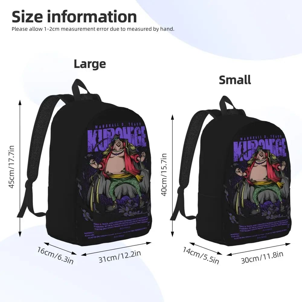 Anime One Piece Marshall D. Teach Kurohige Schoolbag — detail 1