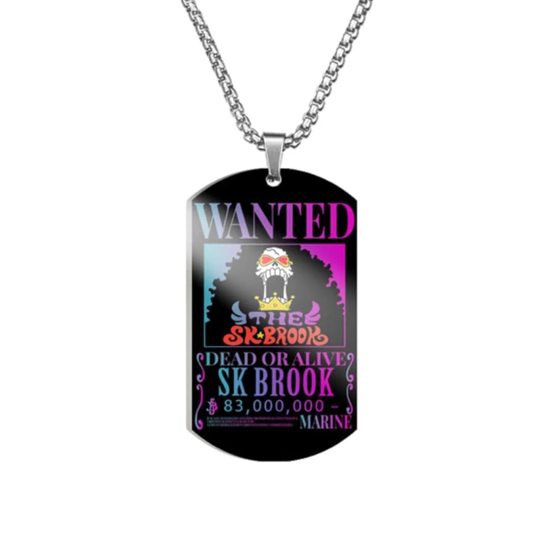 Anime One Piece Dead Or Alive SK Brook Necklace