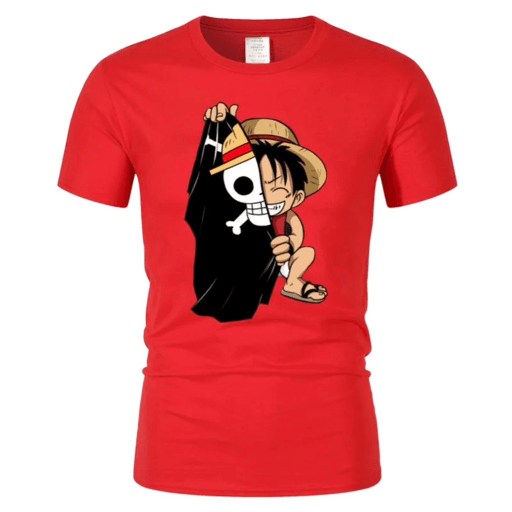 One Piece Monkey D. Luffy Anime 3D Printed T-Shirt — detail 2