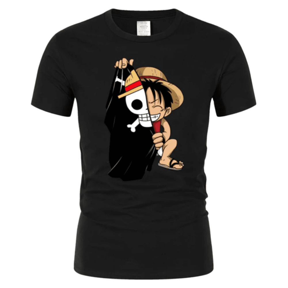 One Piece Monkey D. Luffy Anime 3D Printed T-Shirt — detail 1