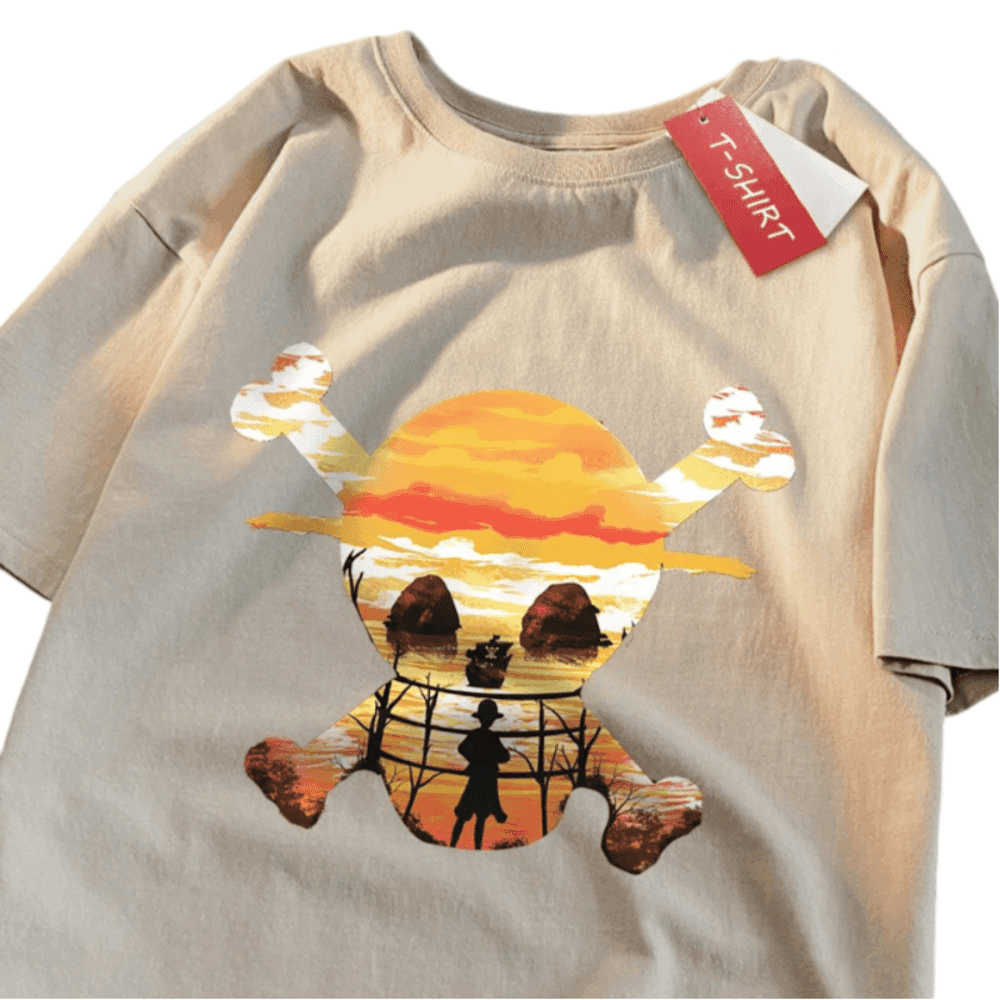 Anime One Piece Skull Print T-Shirts — detail 2