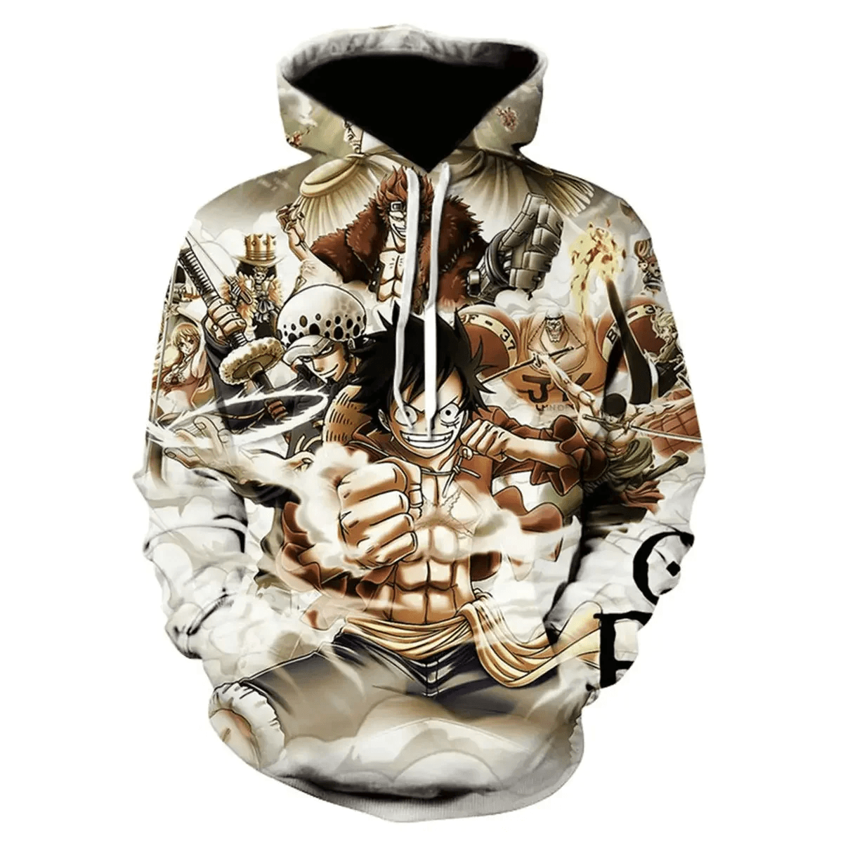 Anime One Piece Character 3D Hoodie