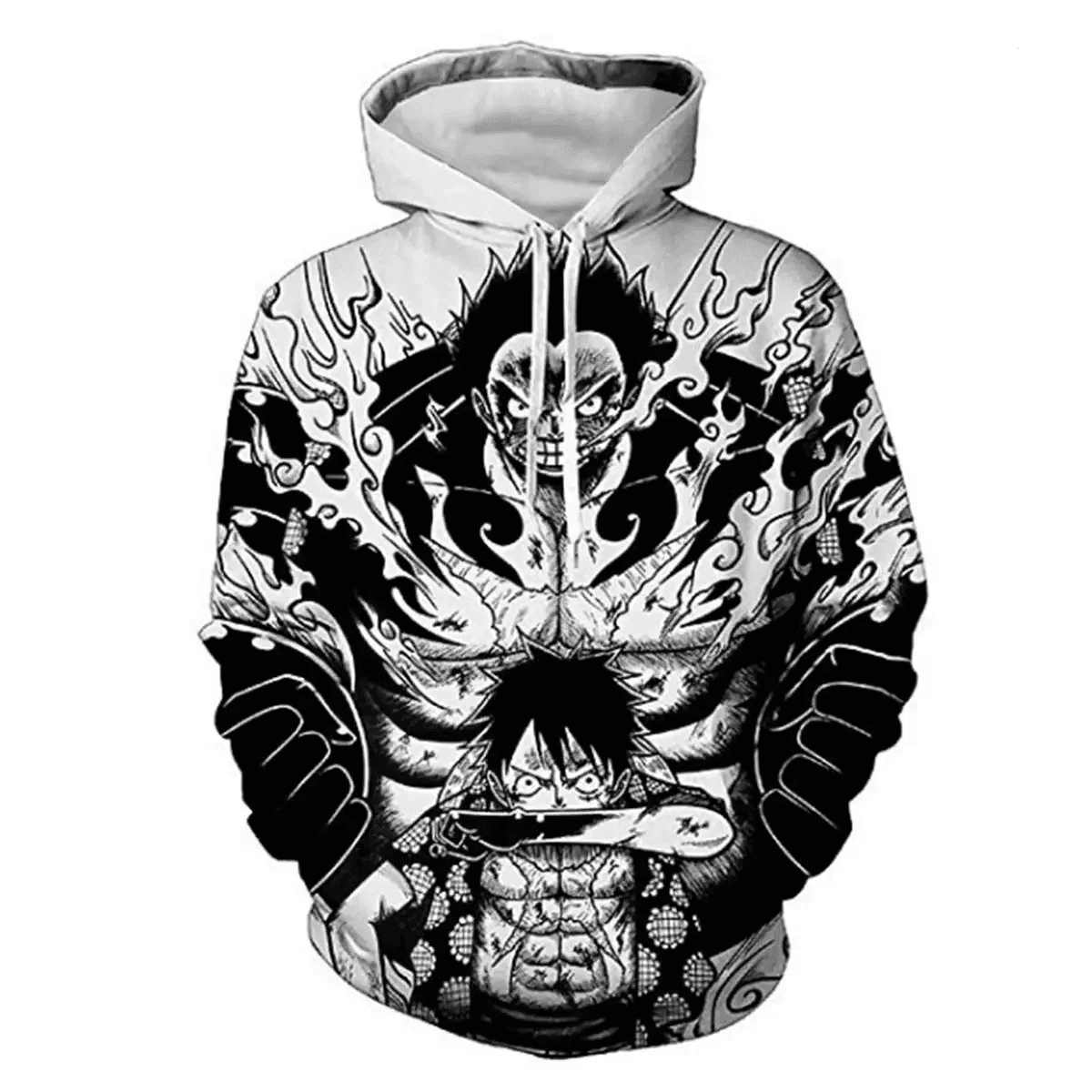 Anime One Piece Monkey D. Luffy 3D Hoodie