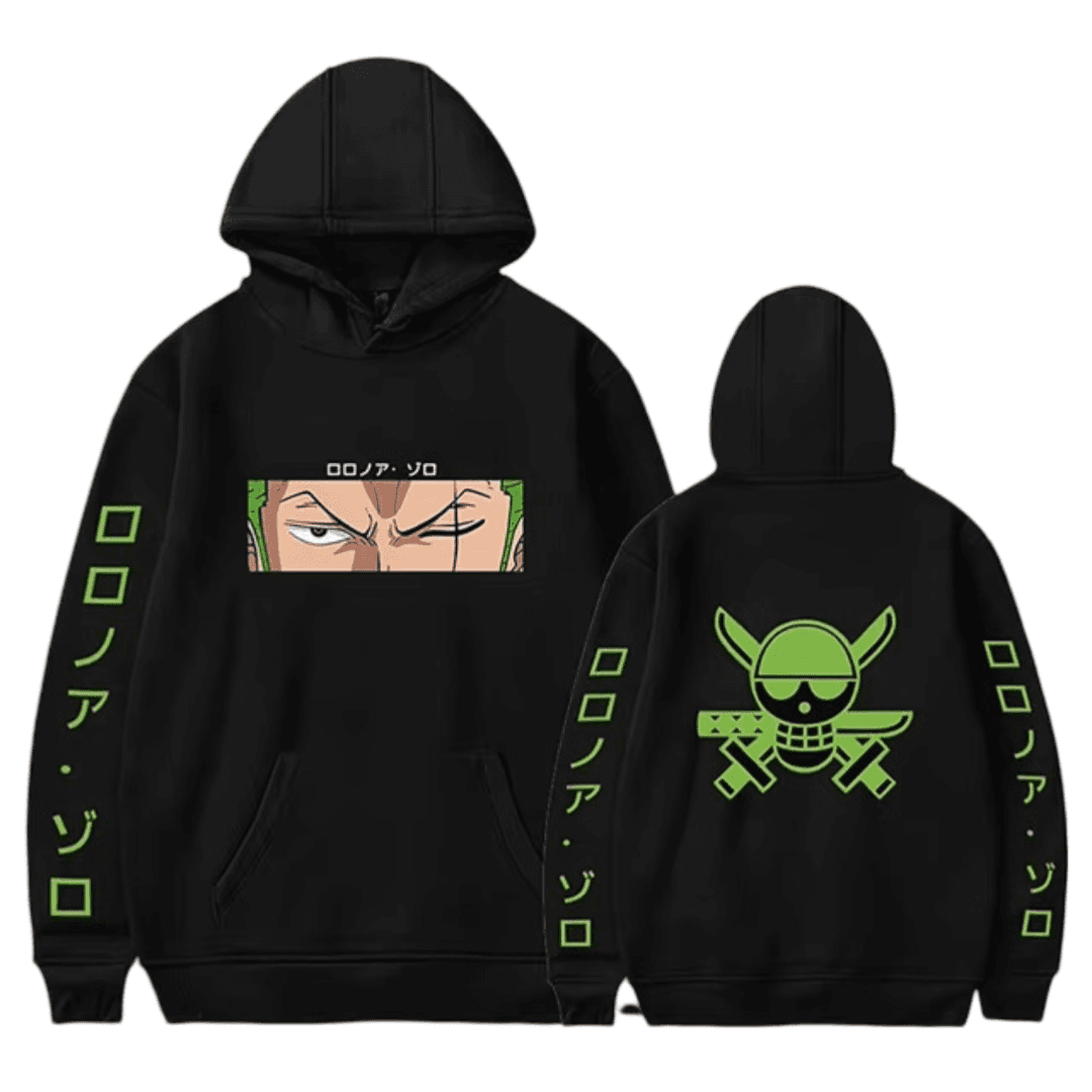 Anime One Piece Roronoa Zoro Printed Hoodie