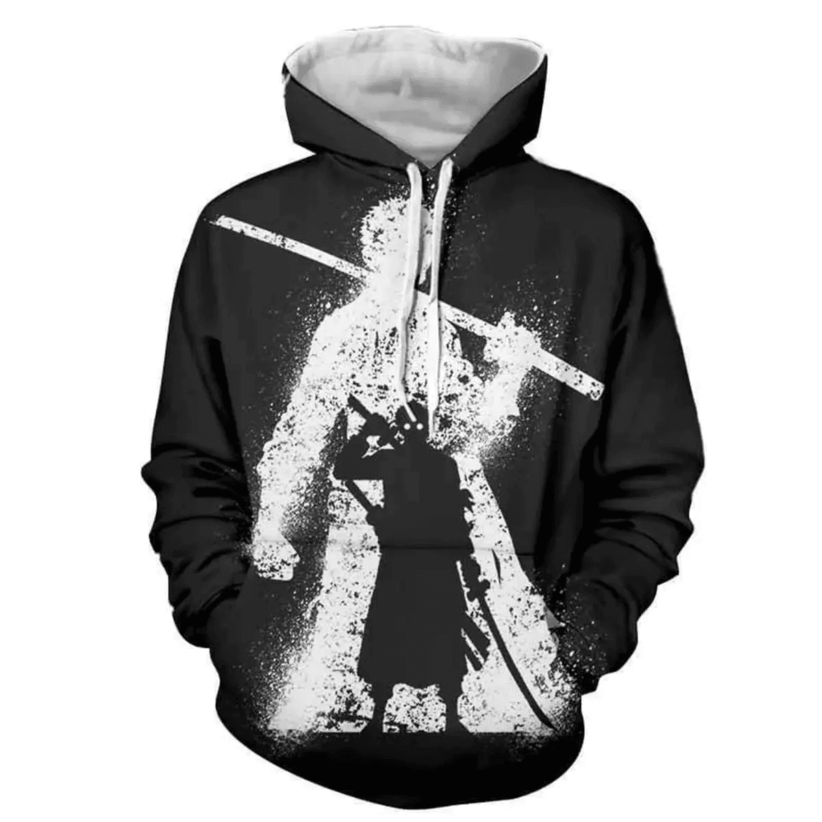 One Piece Anime Roronoa Zoro 3D Casual Hoodie