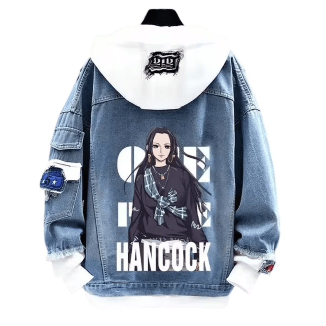 Anime One Piece Boa Hancock Printed Denim Jacket