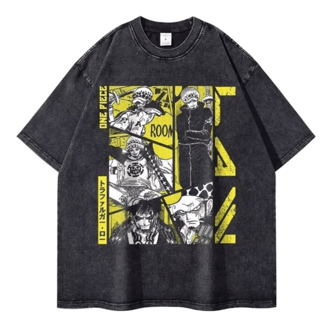 Anime One Piece Trafalgar D. Water Law Printed T-Shirt