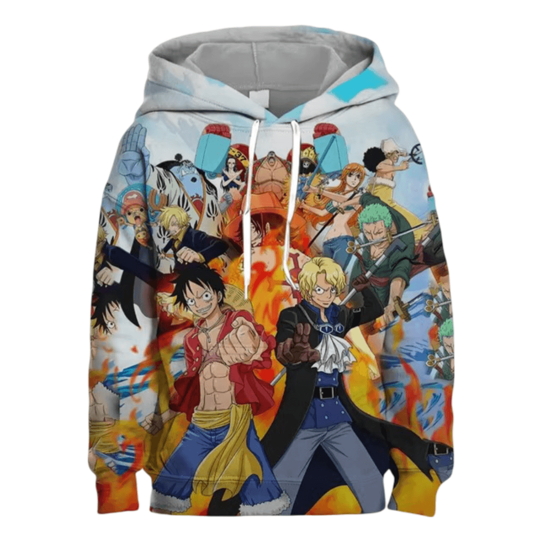 Anime One Piece Character 3D Printed Hoodie