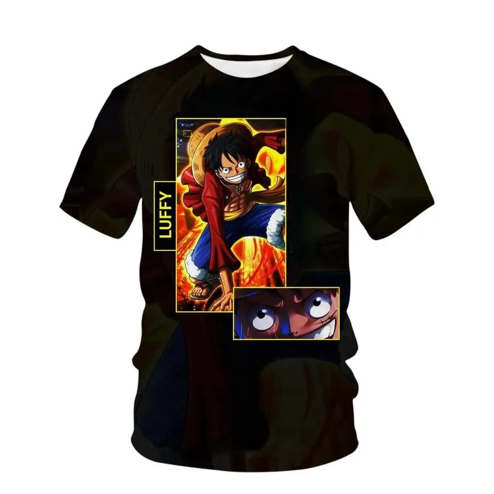 Anime One Piece Monkey D. Luffy 3D Printed T-shirt For Men