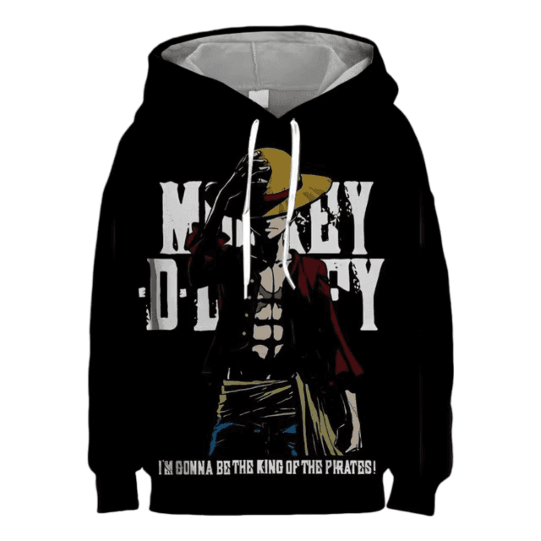 One Piece Anime Monkey D. Luffy Long Sleeve 3D Printed Hoodie