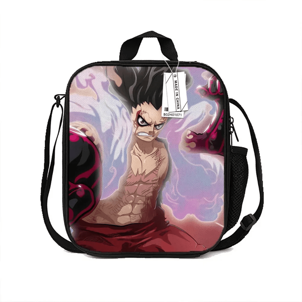 Anime One Piece Monkey D. Luffy 4 Gear Lunch Bag