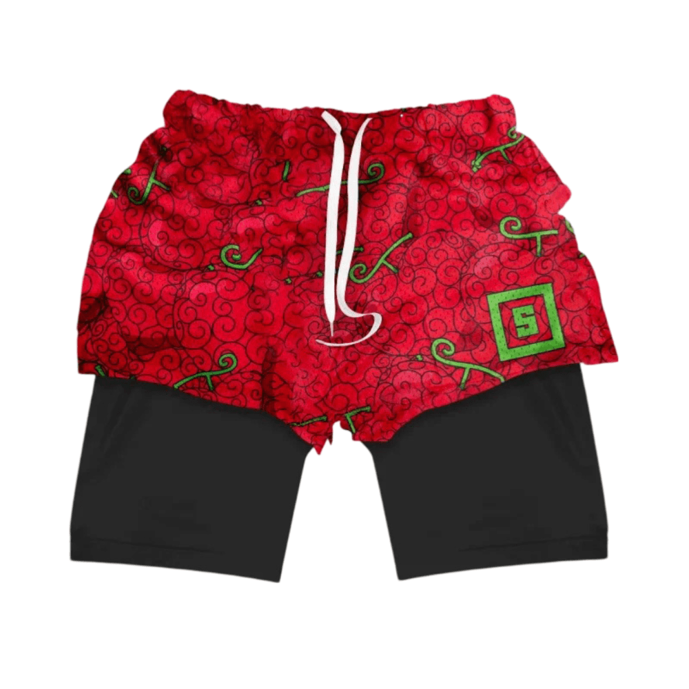Anime One Piece Ope Ope No Mi Double Layer Sports Shorts