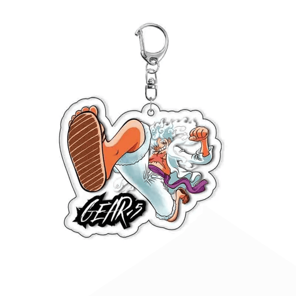 Anime One Piece Gear 5 Luffy Keychain