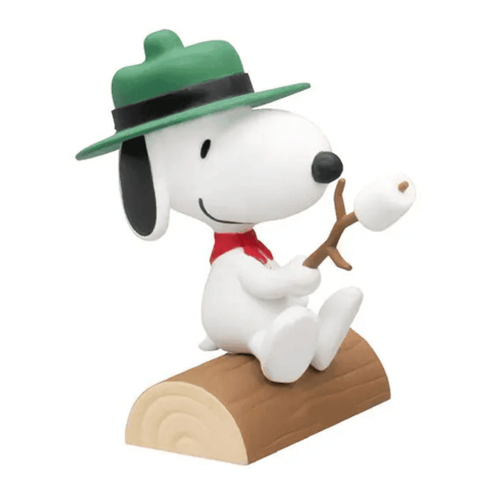 4Pcs/set Anime Snoopy Outdoor Camping Tent Action Figure Toy