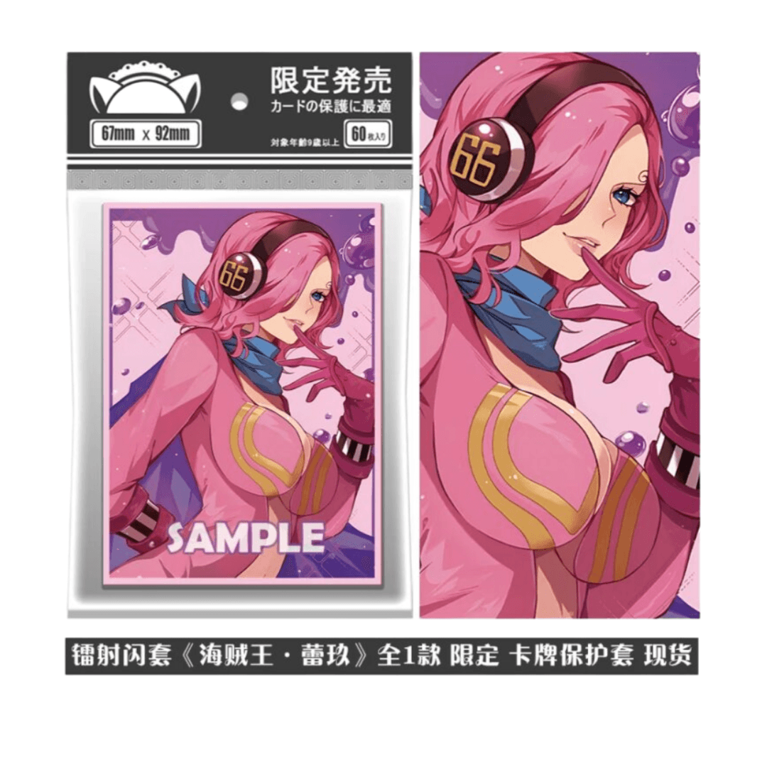 60Pcs/set Anime One Piece Vinsmoke Reiju Flash Trading Card — detail 1