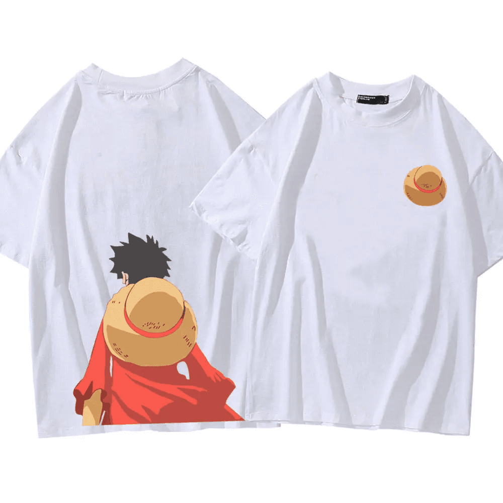 Anime One Piece Luffy Short Sleeve Casual T-Shirt — detail 2