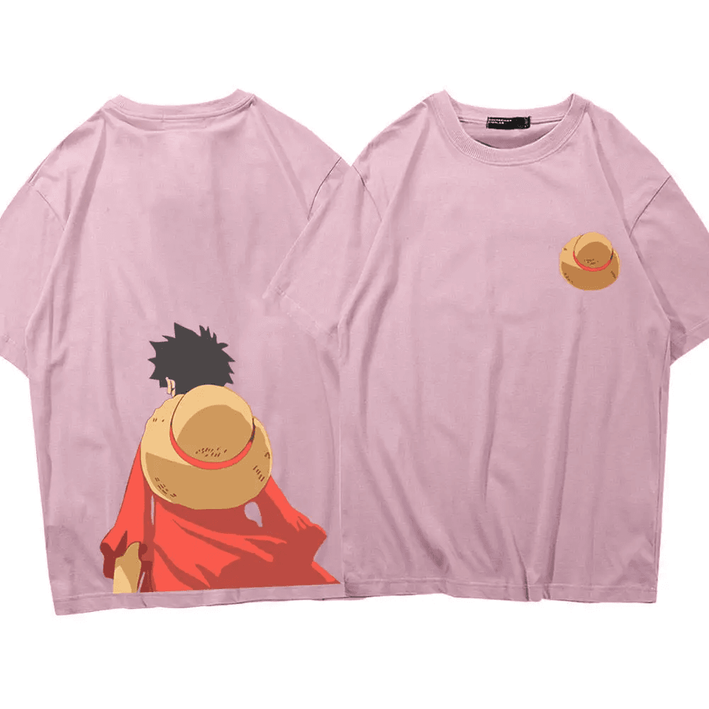 Anime One Piece Luffy Short Sleeve Casual T-Shirt — detail 1