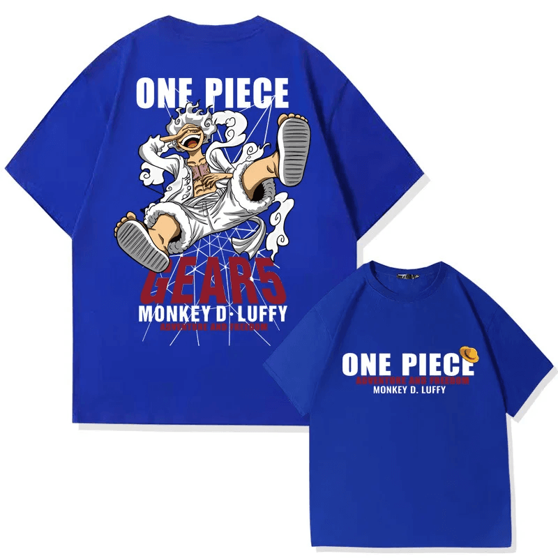 Anime One Piece Gear 5 Monkey D. Luffy Adventure And Freedom T-Shirt — detail 2