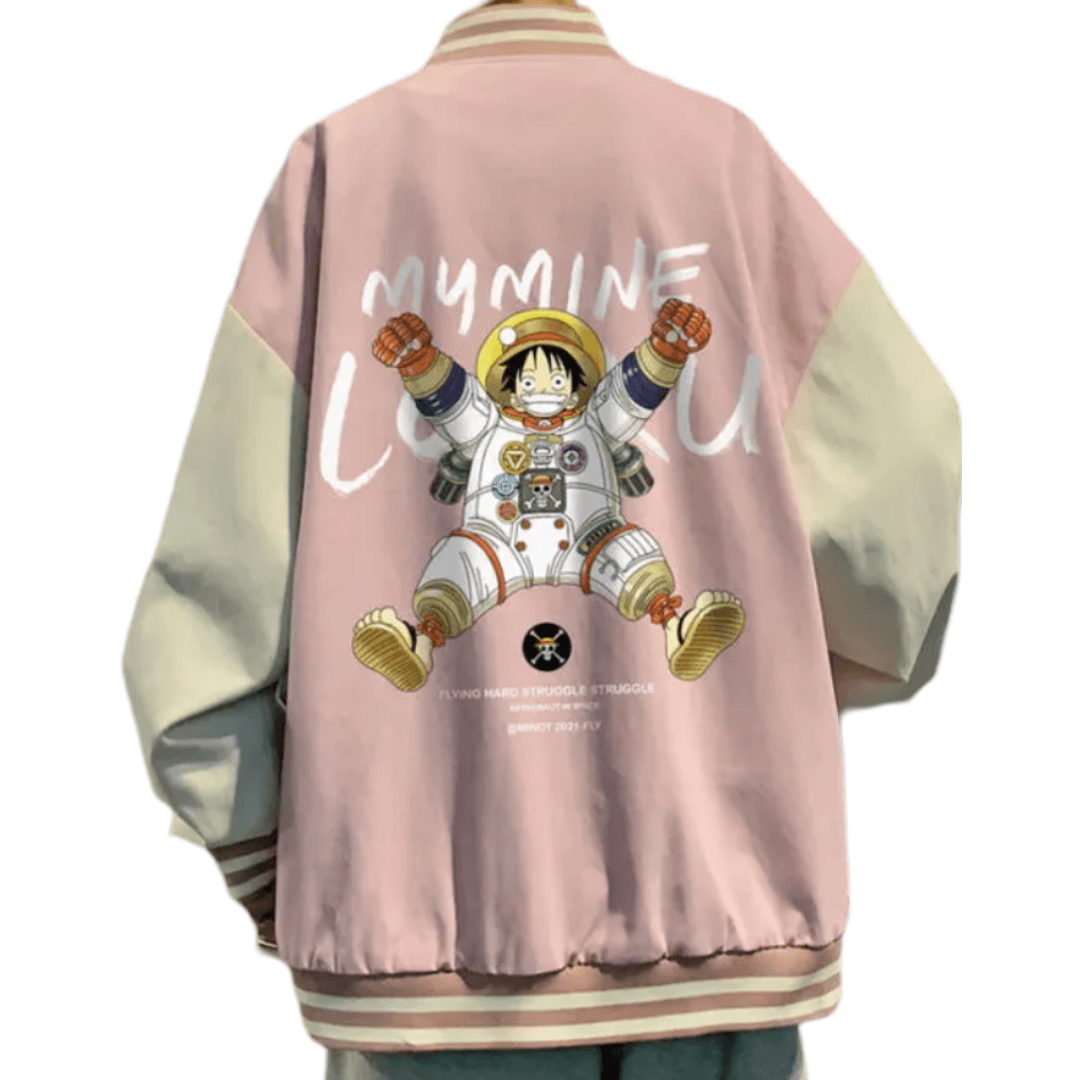 Anime One Piece Monkey D. Luffy Casual Baseball Jacket — detail 1