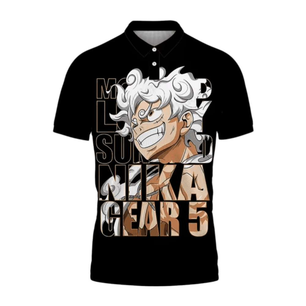 Anime One Piece Monkey D. Luffy Gear 5 3D Printed T-Shirt — detail 1