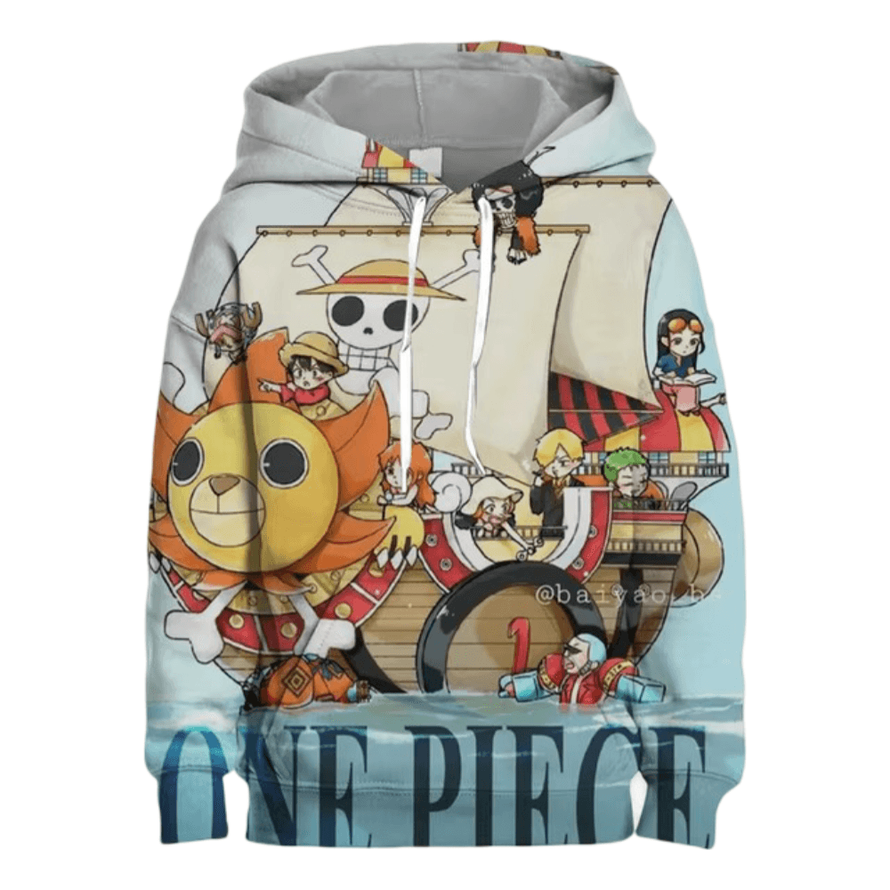 One Piece Anime Character 3D Printed Long Sleeve Hoodie