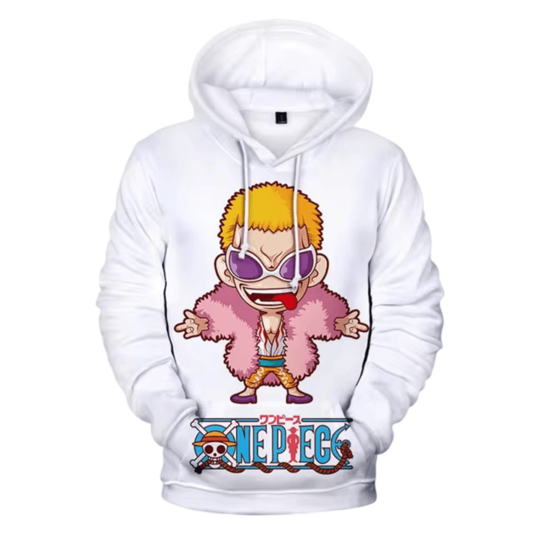 Anime One Piece Donquixote Doflamingo Printed Summer Hoodie