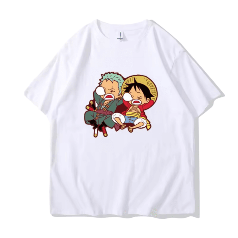 Anime One Piece Monkey D. Luffy And Roronoa Zoro T-Shirt — detail 2