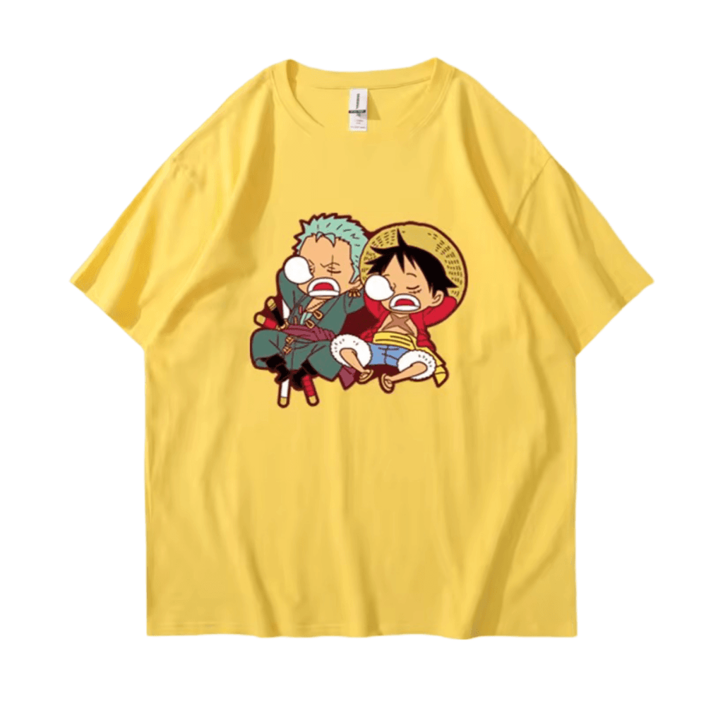 Anime One Piece Monkey D. Luffy And Roronoa Zoro T-Shirt — detail 1