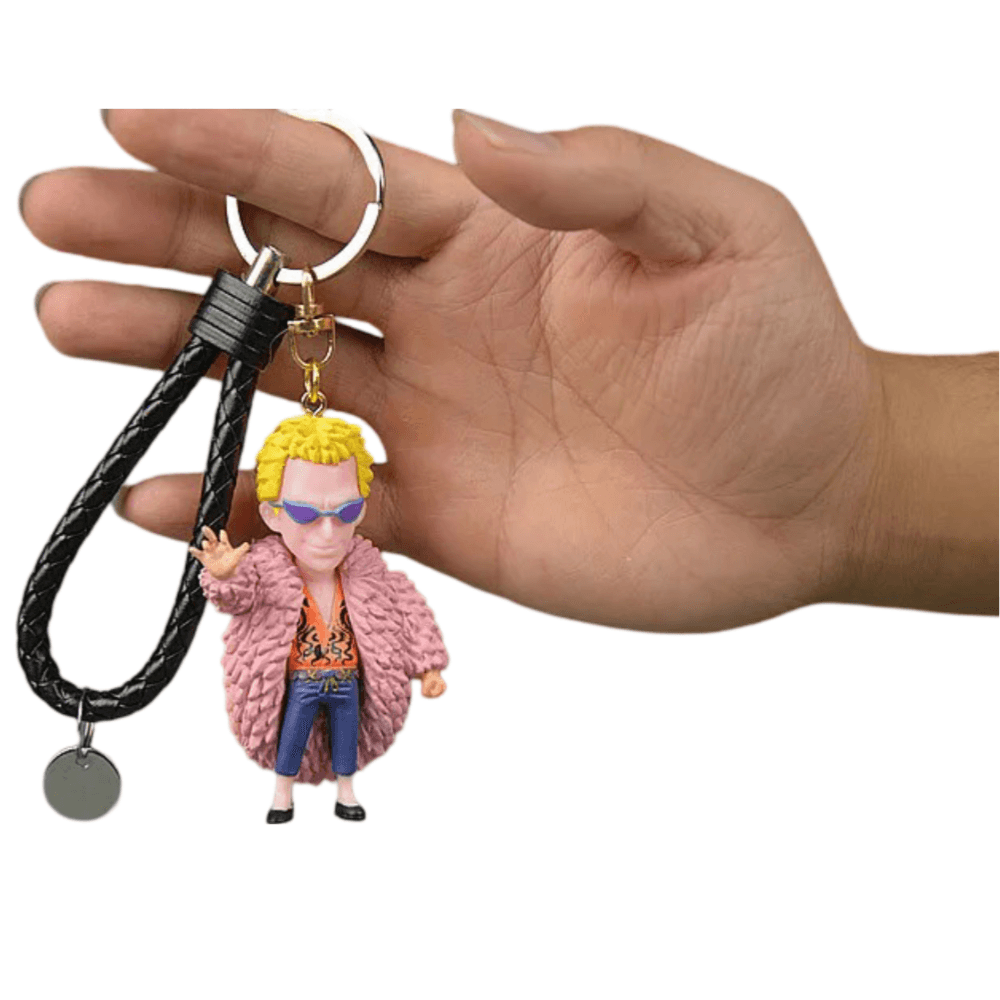 Anime One Piece Donquixote Doflamingo Keychain