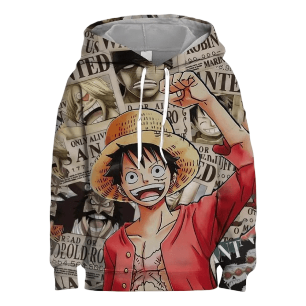One Piece Anime Monkey D. Luffy Hoodie For Men