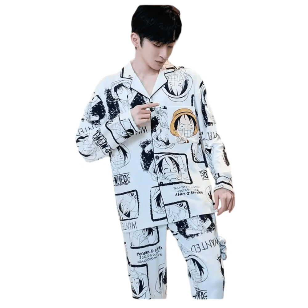 Anime One Piece Luffy Pajama Set